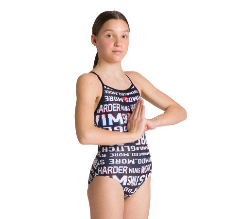 Купальник спортивный Arena NEON GLITCH JR LIGHT DROP BACK L черный Купальник спортивный Arena NEON GLITCH JR LIGHT DROP BACK L черный
