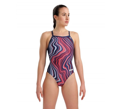 Купальник спортивный Arena LIGHTDROP BACK MARBLED